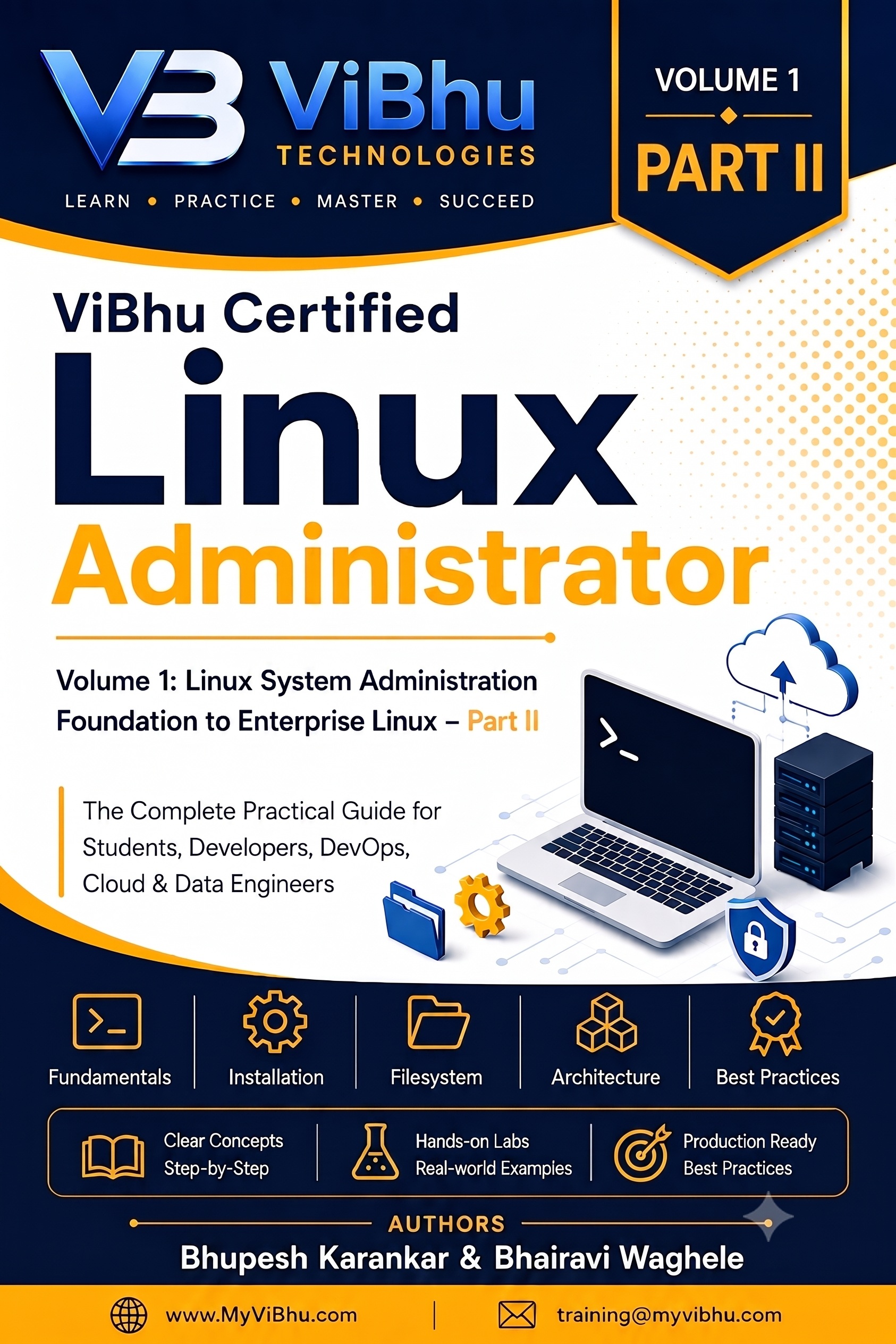 ViBhu Certified Linux Administrator Volume 1 — Part II book cover
